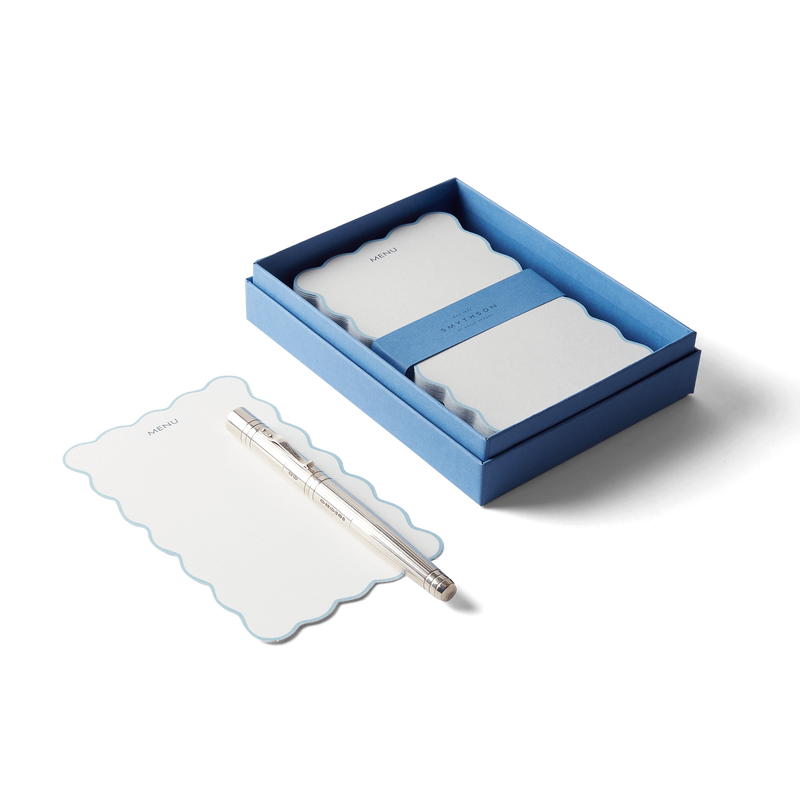 Menù stampati con cornice smerlata