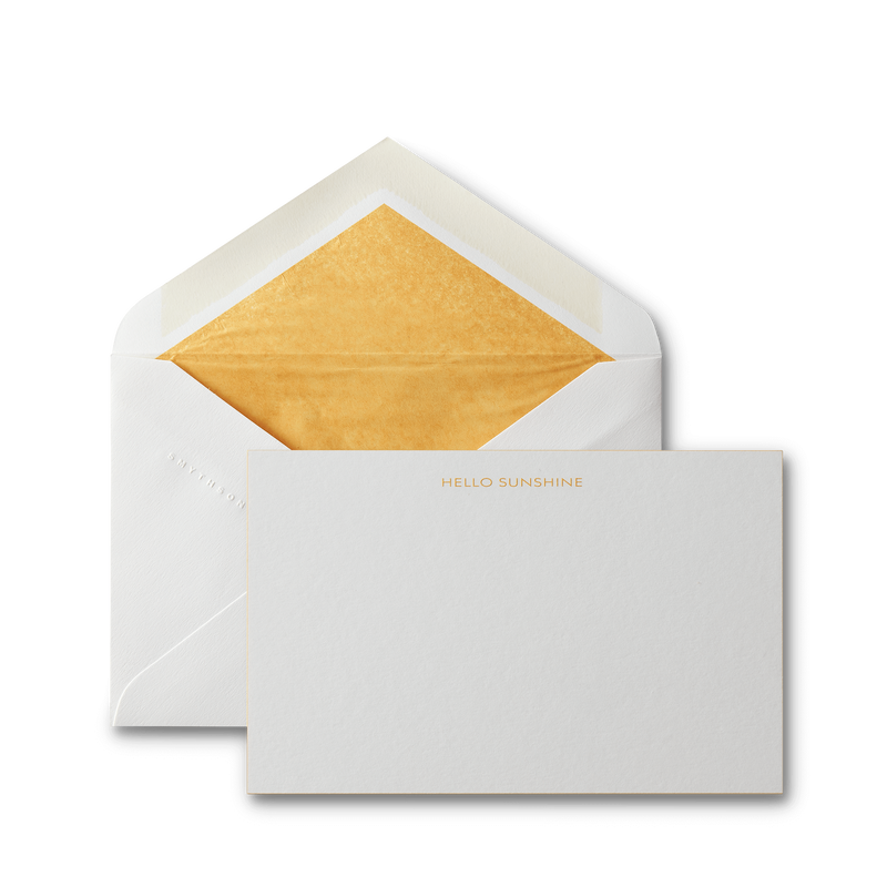 Hello Sunshine Correspondence Cards