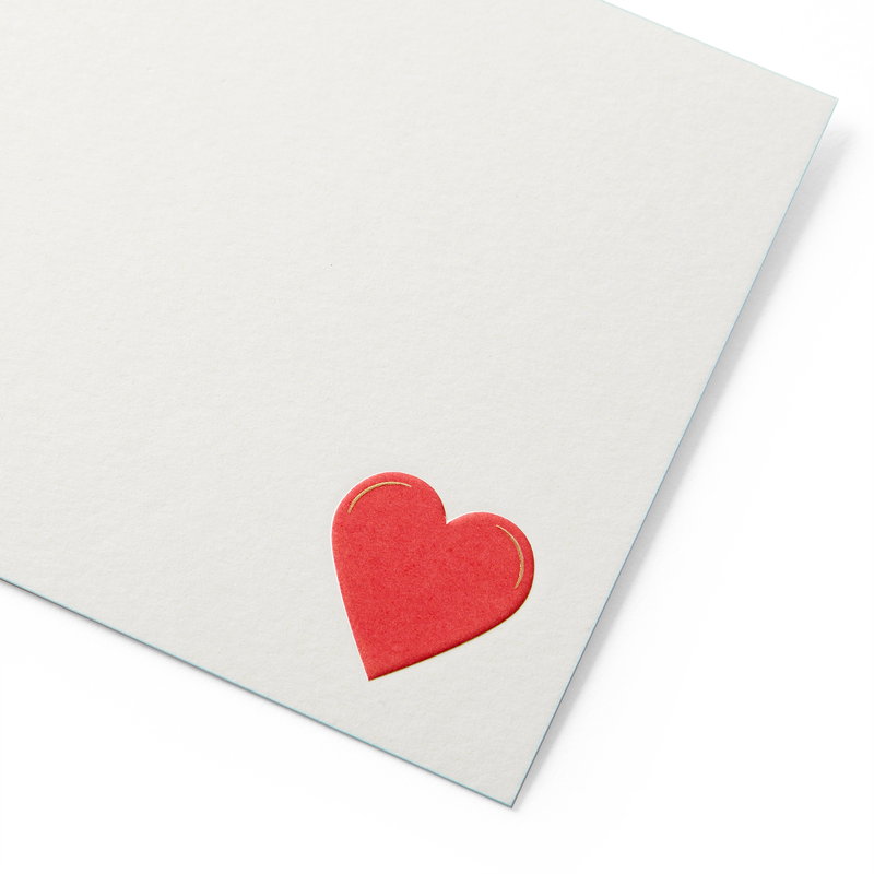 Heart Motif Correspondence Cards