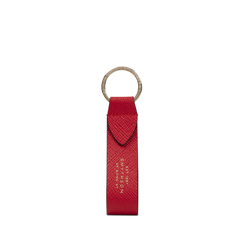 Keyring with Leather Strap in Panama