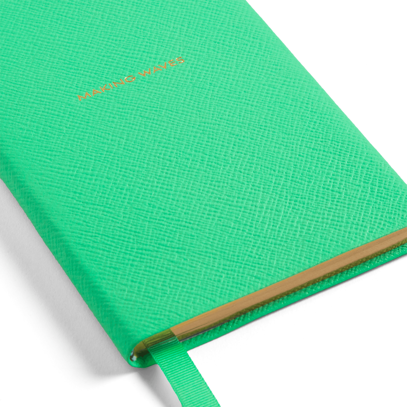 Smythson x Hunza G 'Making Waves' Chelsea Notebook in Panama