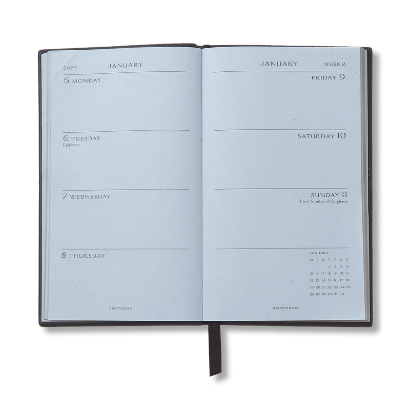 Smythson 2026 Panama Weekly Journal with Pocket 