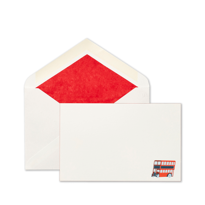 British Bus Motif Correspondence Cards