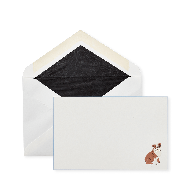 Bulldog Motif Correspondence Cards