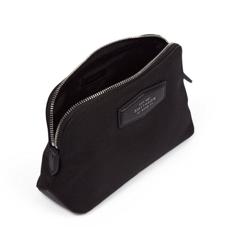 Smythson Small Travel Pouch in Norton Canvas