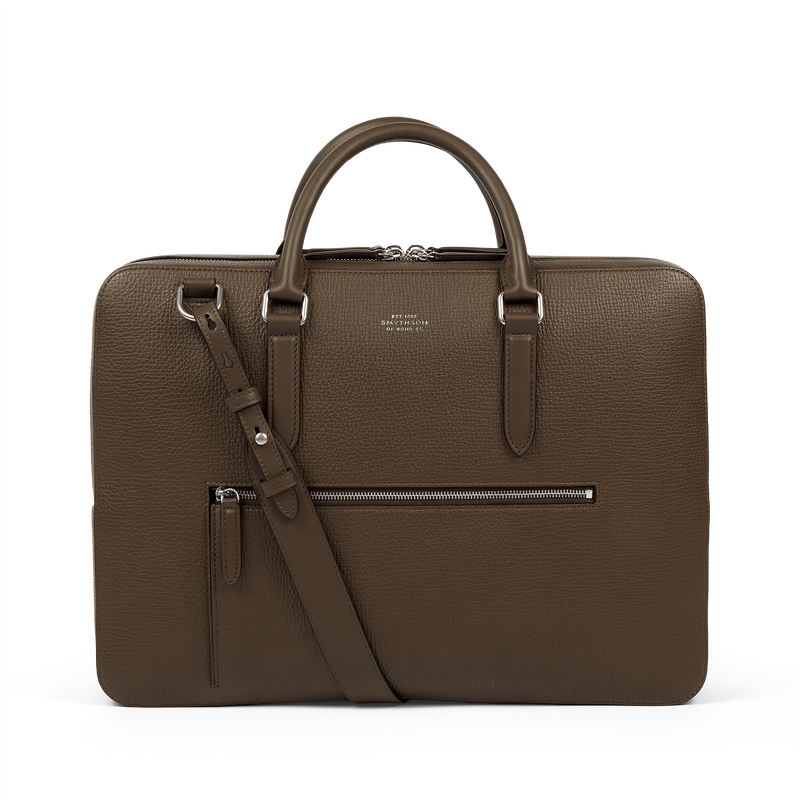 Large Briefcase with Zip Front in Ludlow