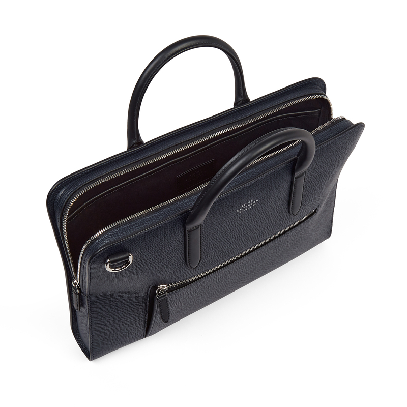 Ultra Slim Briefcase with Zip Front in Ludlow