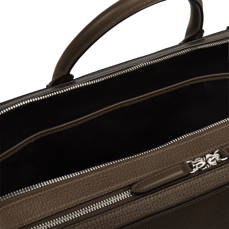 Smythson Large Briefcase with Zip Front in Ludlow