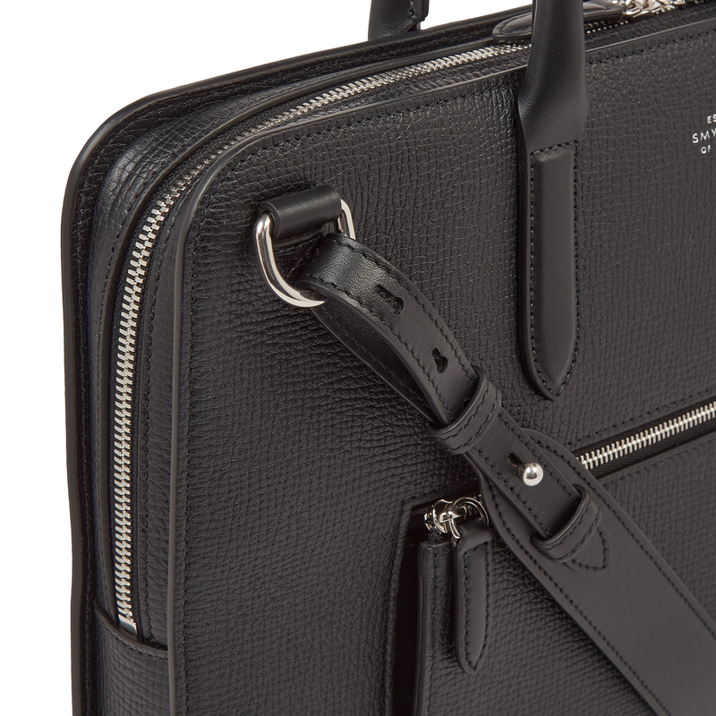 Ultra Slim Briefcase with Zip Front in Ludlow