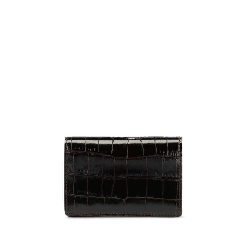Folded Card Case with Snap Closure in Mara