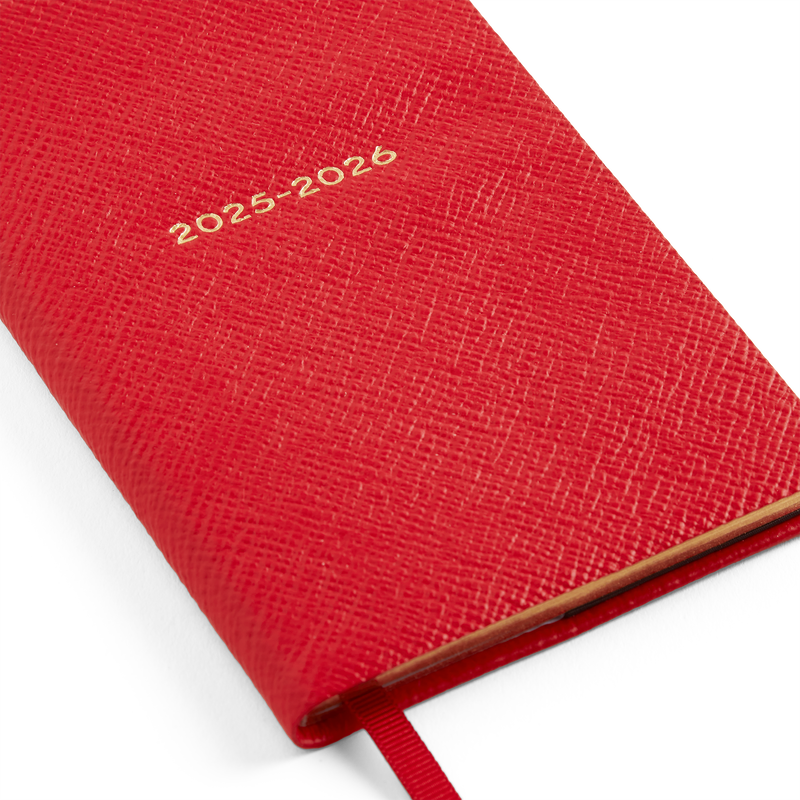Agenda Panama 2025-2026 con layout settimanale e tasca
