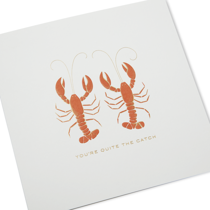 Lobsters Valentine's Day Card