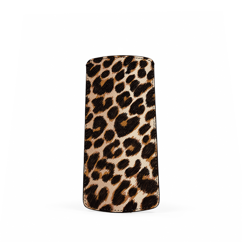 Smythson Glasses Case in Panama Leopard