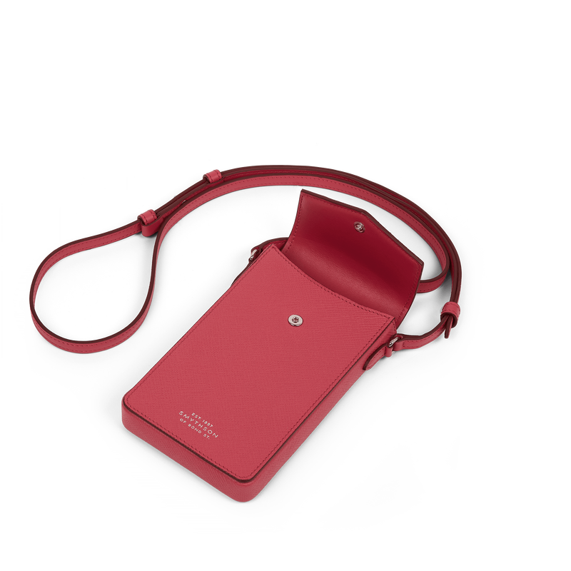 Smythson Envelope Phone Case Crossbody in Panama