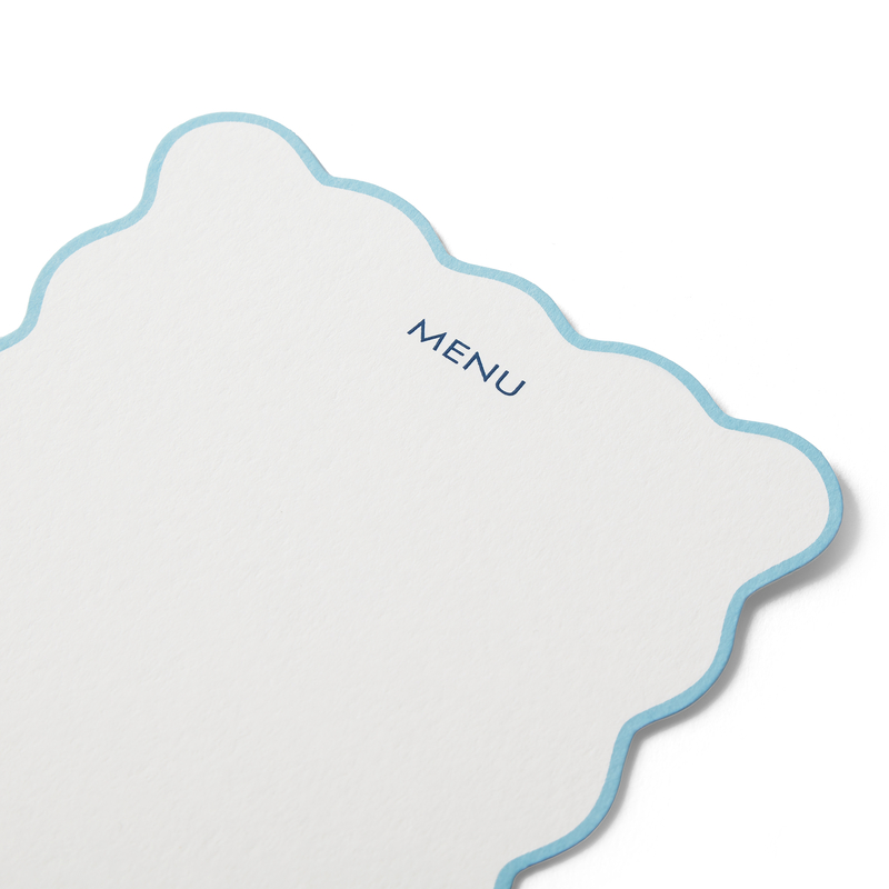 Scalloped Menu Cards