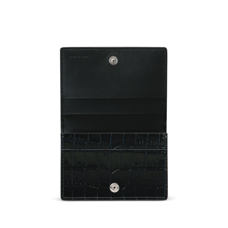 Folded Card Case with Snap Closure in Mara