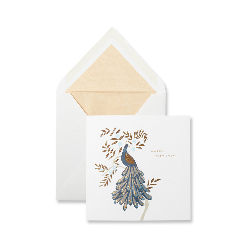 Birthday Peacock Card