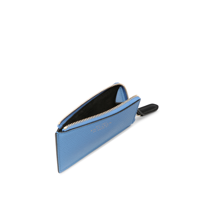 Smythson 3 Card Slot Coin Purse in Panama