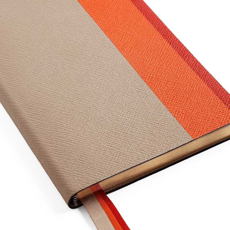 Smythson Quaderno Soho stampato a righe in Panama