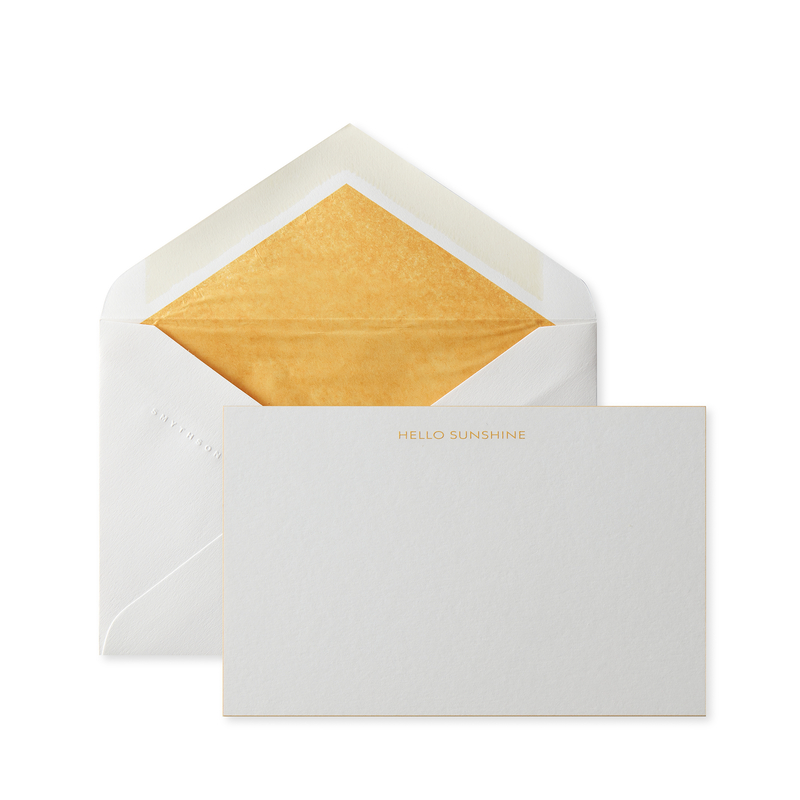 Hello Sunshine Correspondence Cards