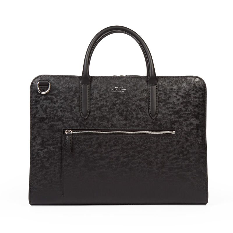 Ultra Slim Briefcase with Zip Front in Ludlow