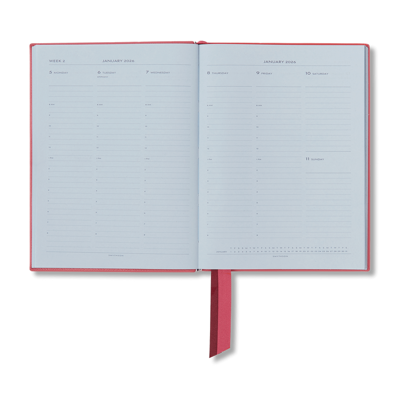 Smythson 2026 Soho Weekly Vertical Diary in Panama