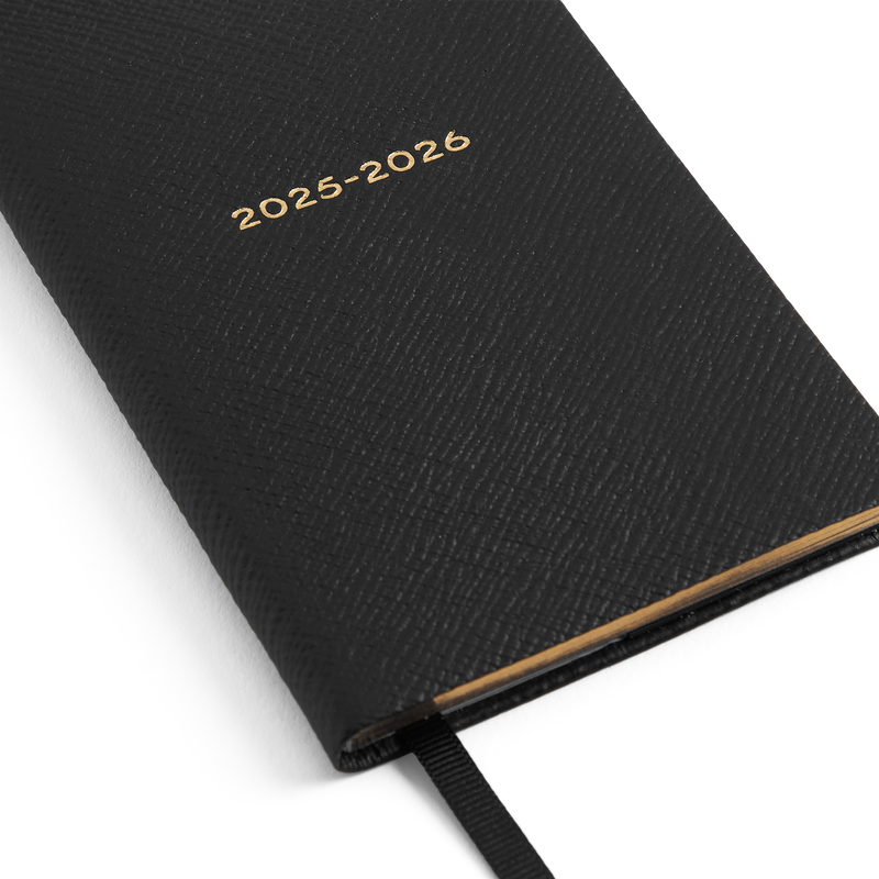 Agenda Panama 2025-2026 con layout settimanale e tasca