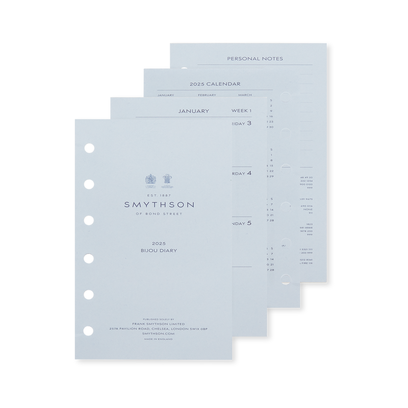 2025 Bijou Weekly Agenda Refill