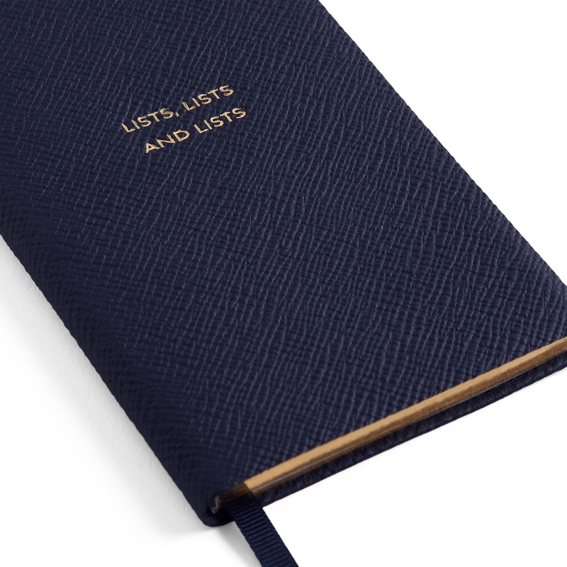 Smythson Lists, Lists and Lists Panama Notebook