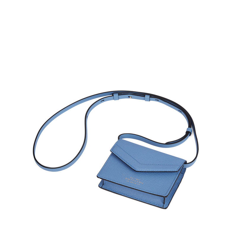 Smythson Portatessere a tracolla a busta in Panama