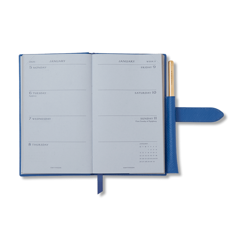 Smythson 2026 Panama Weekly Diary with Pencil