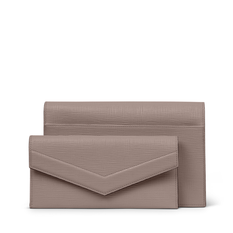Smythson Envelope Crossbody Bag in Panama