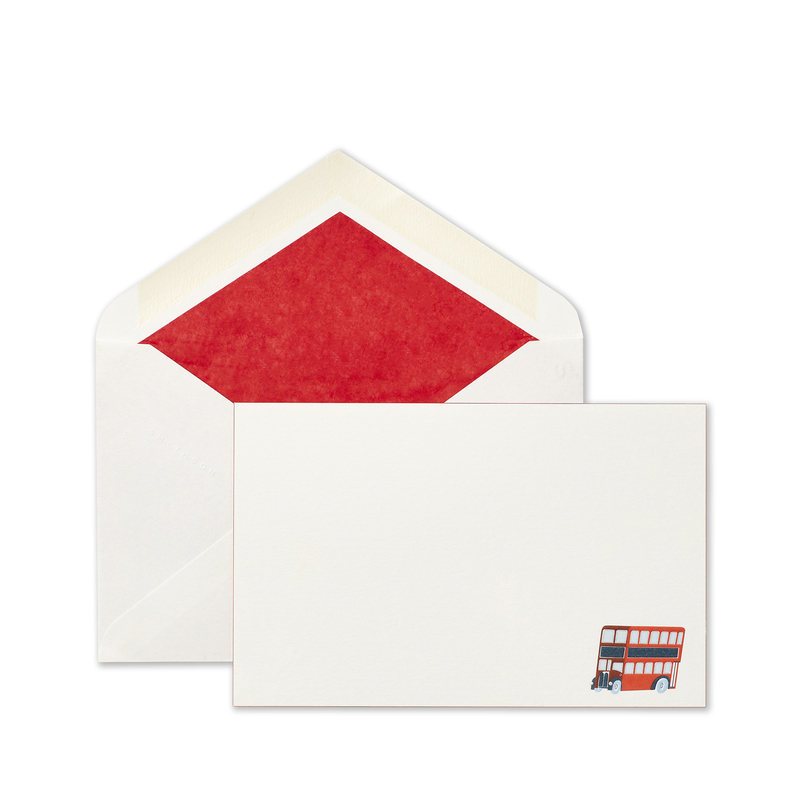 British Bus Motif Correspondence Cards