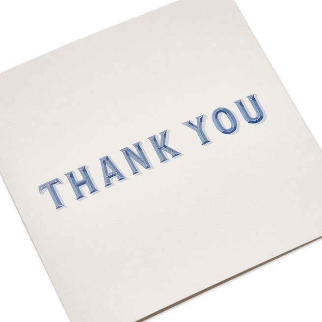 Thank You Typography Card