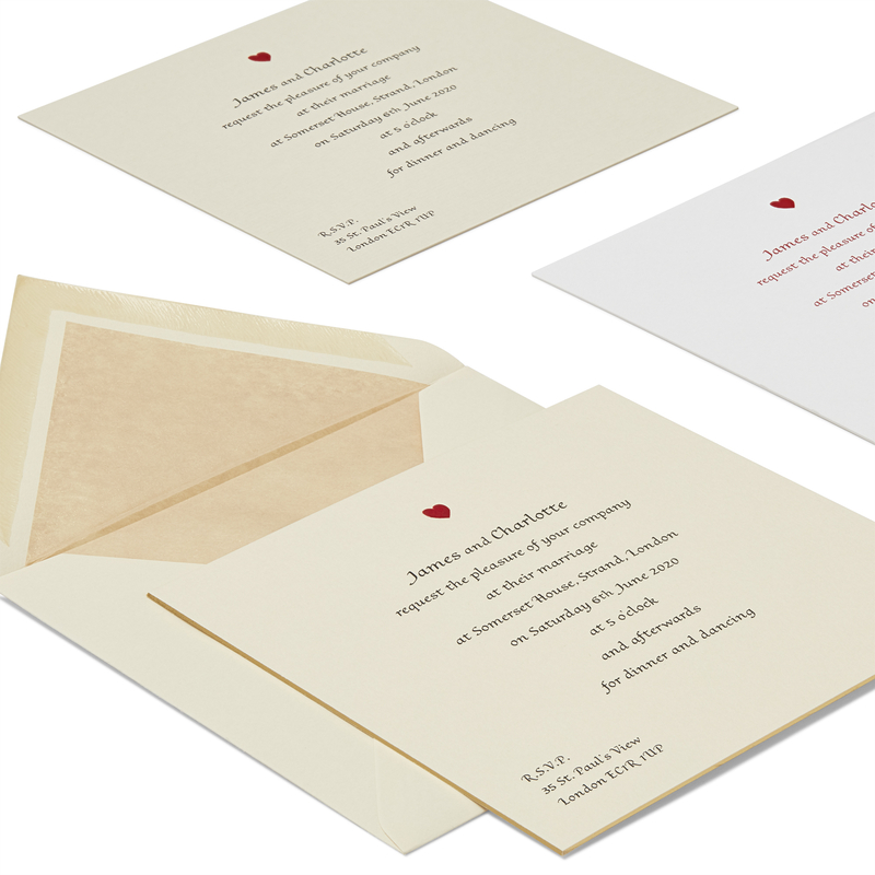 Square Wedding Invitation