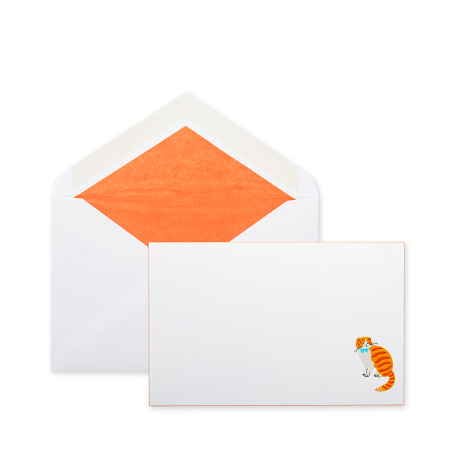 Scottish Fold Cat Motif Correspondence Card Set