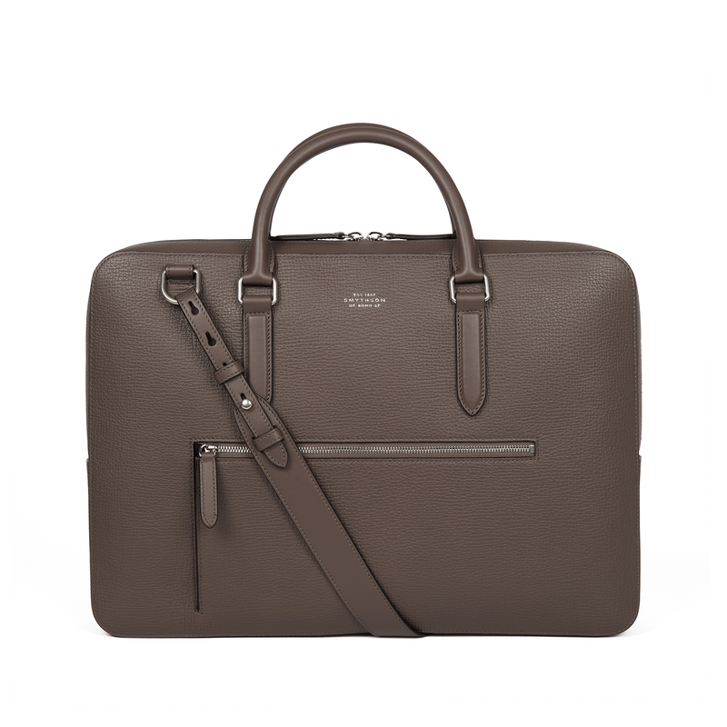 Slim Briefcase with Zip Front in Ludlow