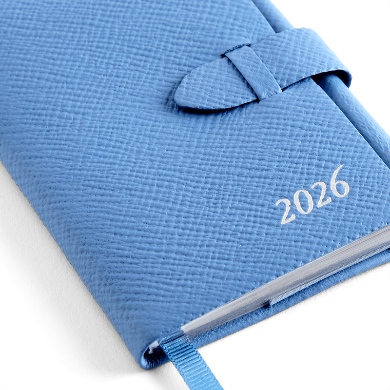 Smythson 2026 Wafer Weekly Diary with Pencil in Panama