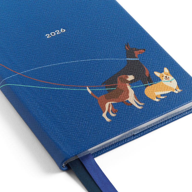 Smythson 2026 Dogs Soho Weekly Diary in Panama