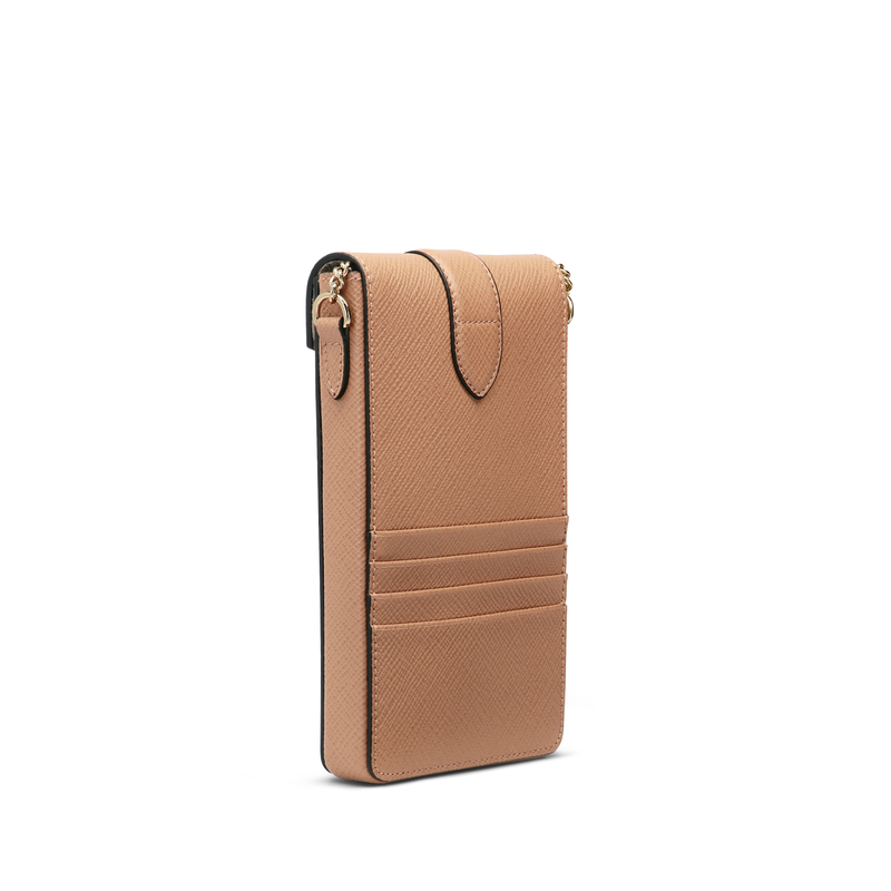 Smythson Custodia per cellulare con catena in Panama