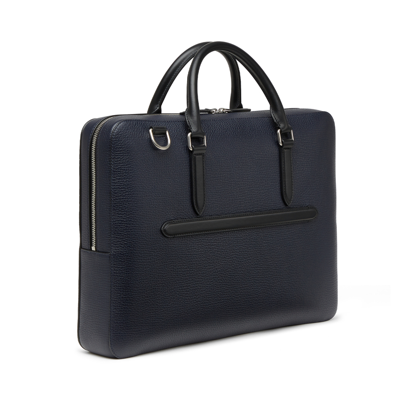 Slim Briefcase with Zip Front in Ludlow