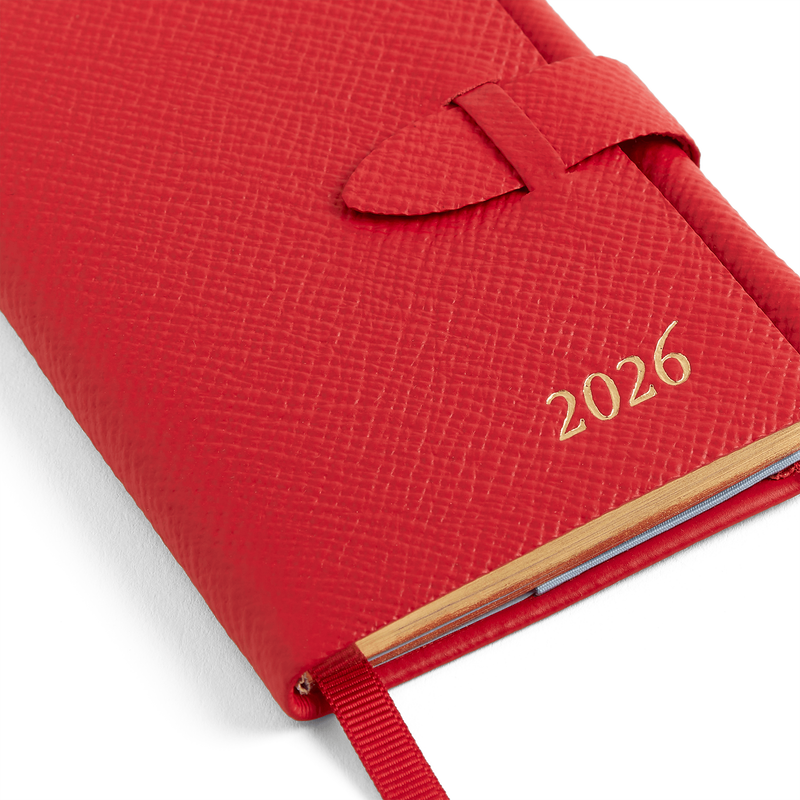 Smythson 2026 Wafer Weekly Journal with Pencil in Panama 