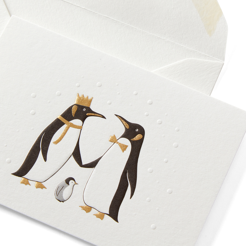 Penguins Christmas Gift Card Set