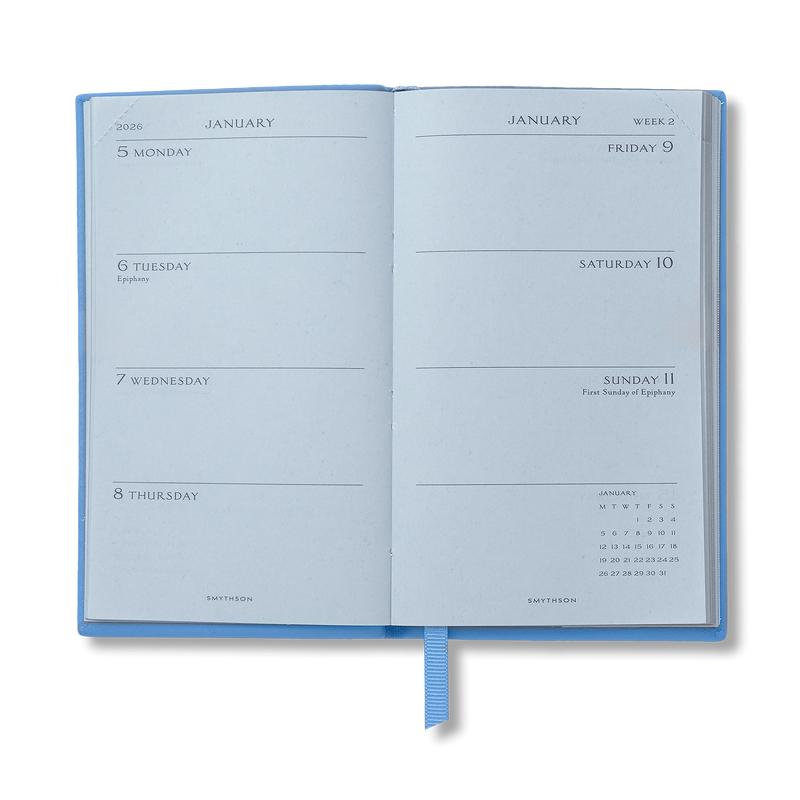 Smythson 2026 Panama Weekly Diary with Pocket