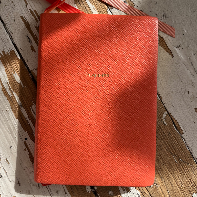 Bright Coral Soho Planner in Panama | Smythson